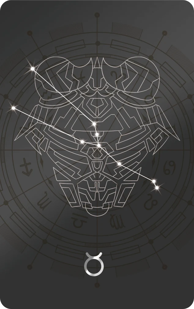 多风格银行卡插画 · 星座 · 02金牛